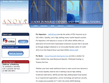 Tablet Screenshot of anovafinancial.com